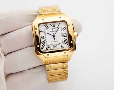Cartier Santos 316L Steel Imported 8215 Movement 47.5*39.8MM Men Watch